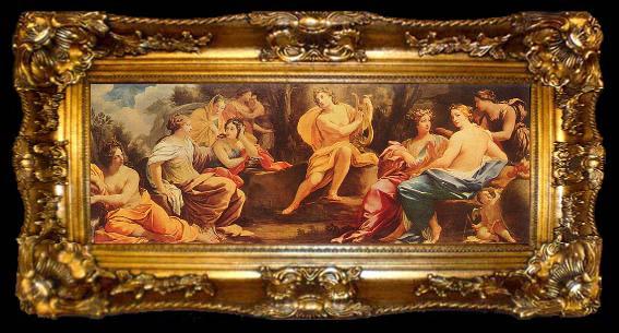 framed  Simon Vouet Apollo und die Musen, ta009-2